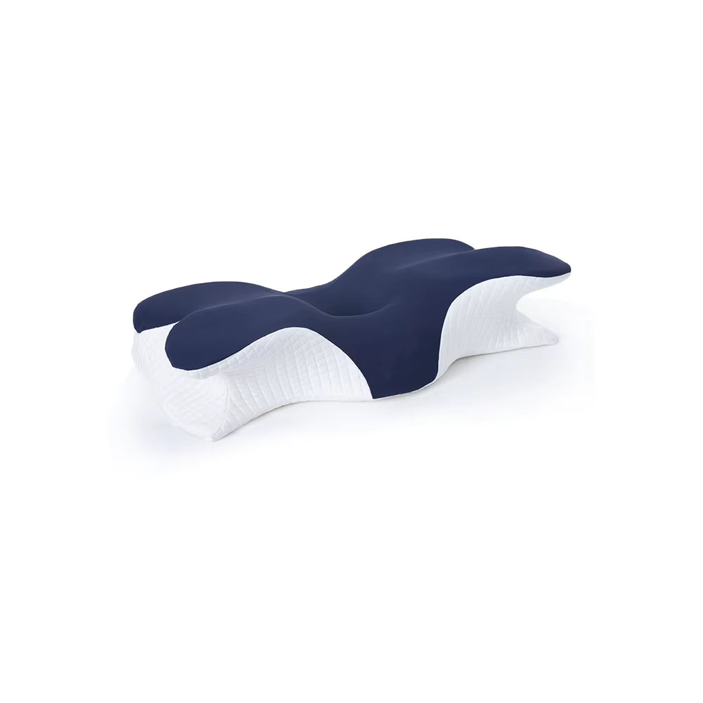 High Quality Luxury Shredded Memory Foam Pillow Butterfly Shape Ergonomic Back Side Sleeping Bed OEKO-TEX Certified Cervical